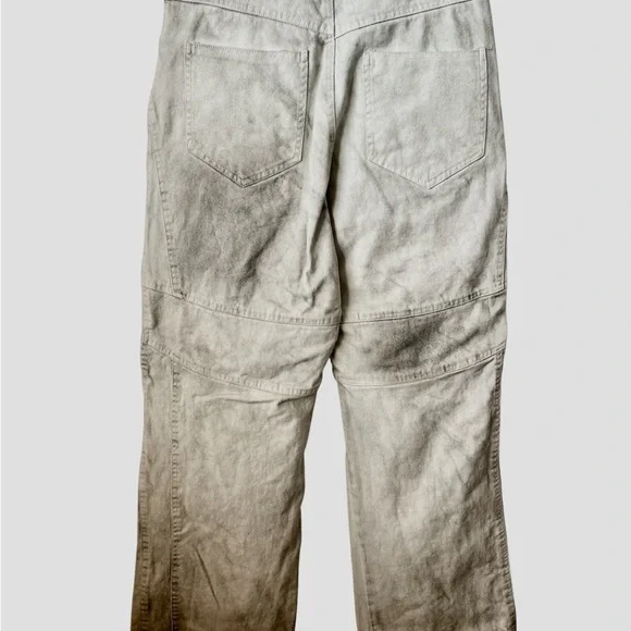 Men’s Dirty White Wide Leg Jeans Size Large - Picture 3 of 8